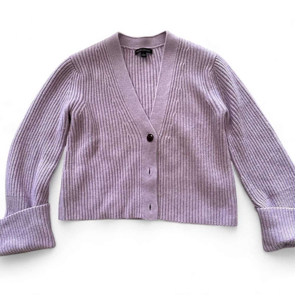 Banana-republic Women's Purple Cardigan